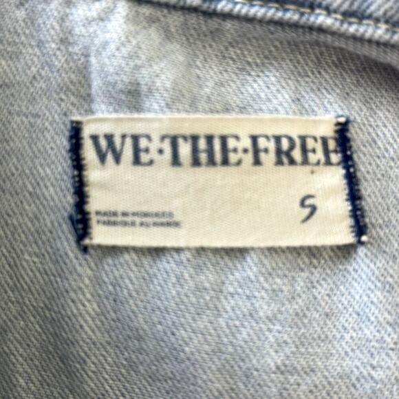 WE THE FREE MARCI SHORT SLEEVE DENIM JUMPSUIT SIZE S - Picture 9 of 10